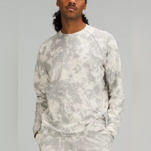 LULULEMON 🐰 Men's Gray Patterned Sweater City Sweat Crew Sweatshirt Size XS EUC